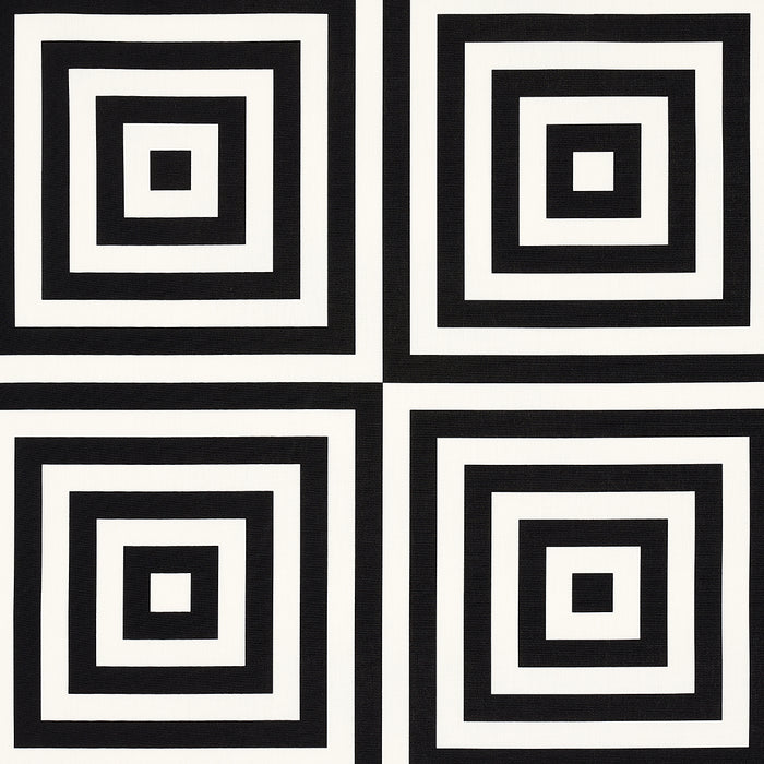 Schumacher Roxbury Indoor/Outdoor Black Fabric 180921