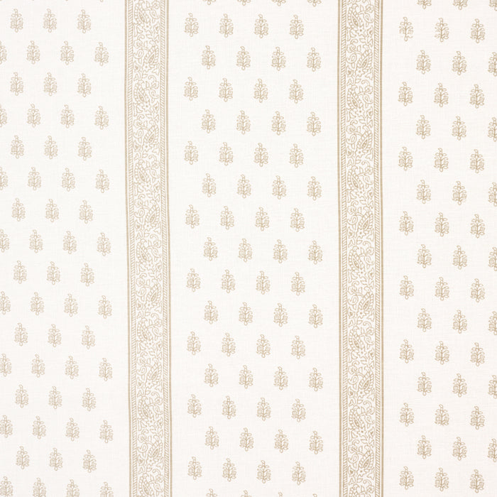 Schumacher Katsura Stripe Sand Fabric 181333