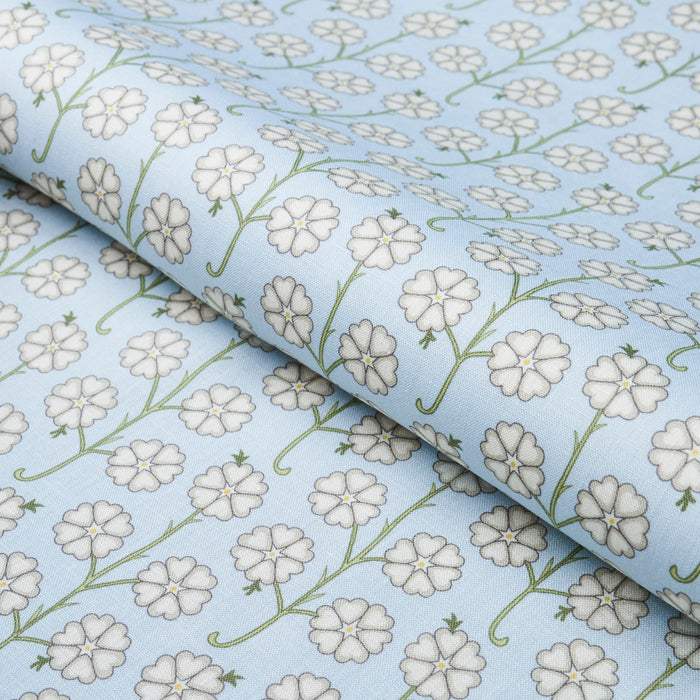 Schumacher Gardenia Egg Blue Fabric 181400