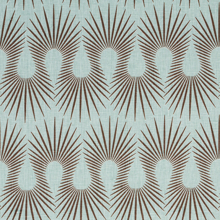 Schumacher Hedgehog Duck Egg Brown Fabric 181451