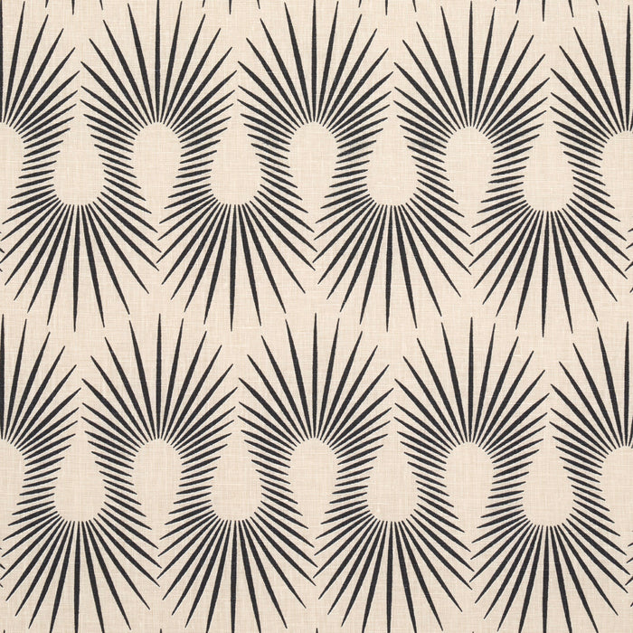 Schumacher Hedgehog Putty Black Fabric 181452