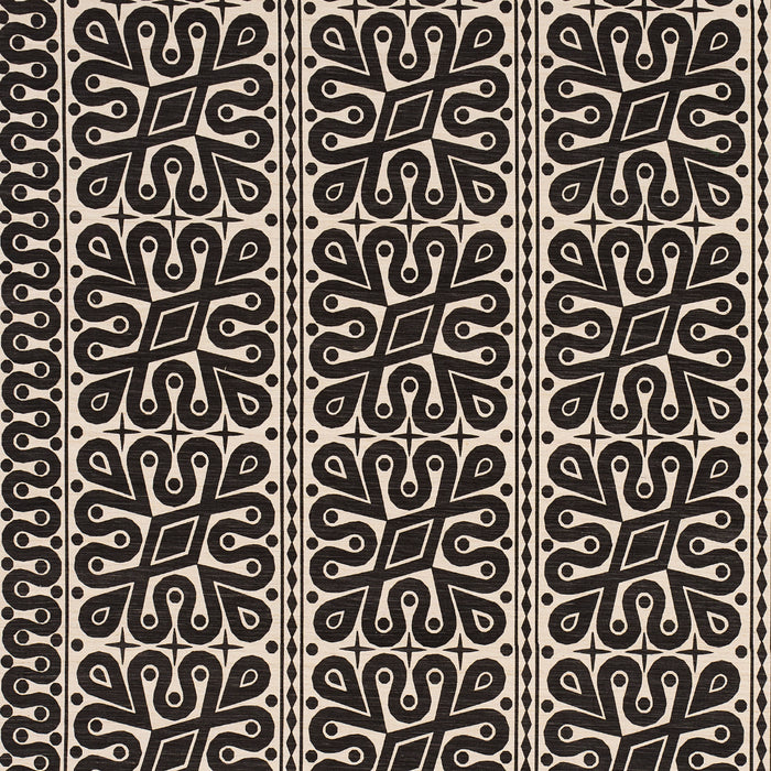 Schumacher Borneo Silk Black Fabric 181472