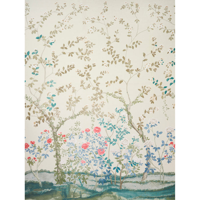 Schumacher Madame De Pompadour Panel Alabaster Fabric 181570