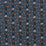 Schumacher La Rue Stripe Midnight Fabric Sample 181700