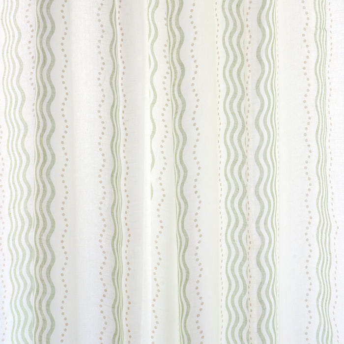 Schumacher Margot Linen Sheer Green Fabric 182010