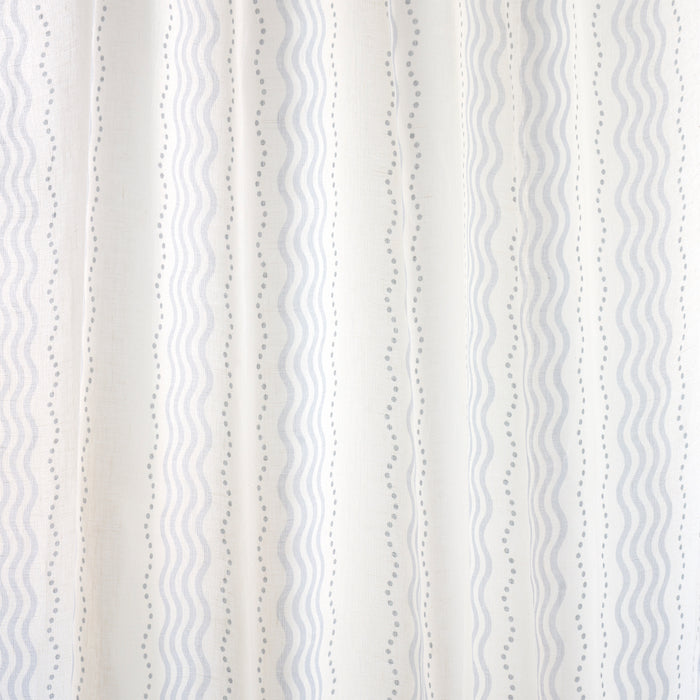 Schumacher Margot Linen Sheer Blue Fabric 182011