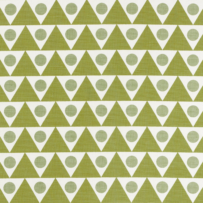 Schumacher Pennant Green Fabric 182221