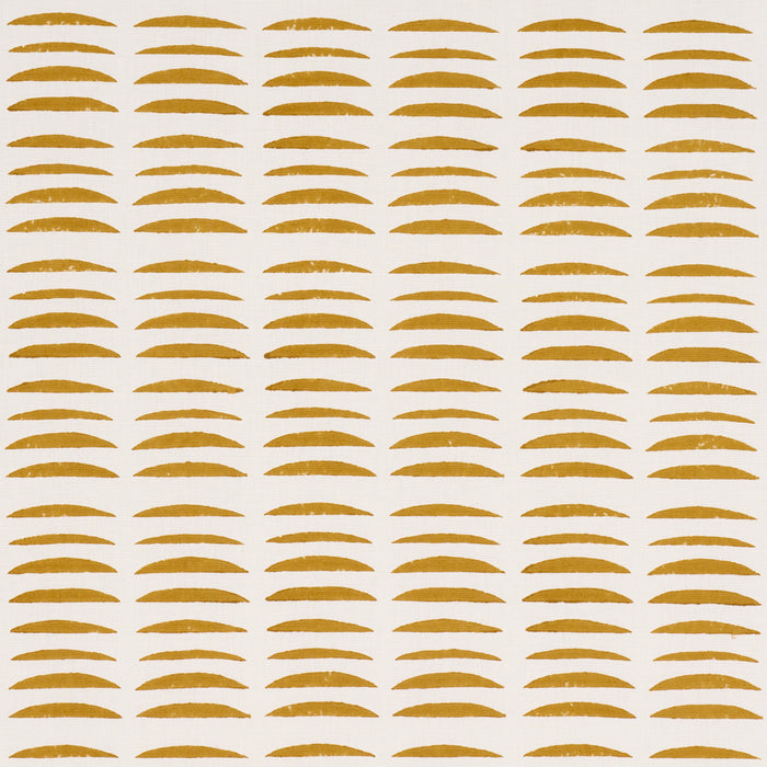 Schumacher Parable Hand Block Ginger Fabric Sample 182473