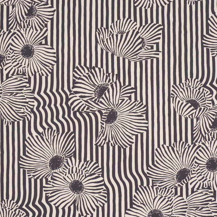 Schumacher Chaney Floral Carbon Fabric 182542