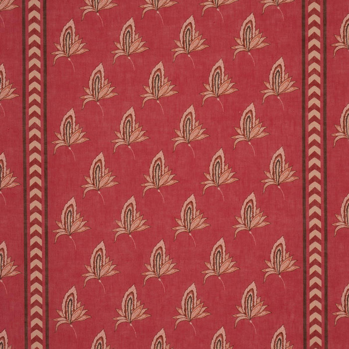 Schumacher Bangalore Imagination Rouge Fabric 182601