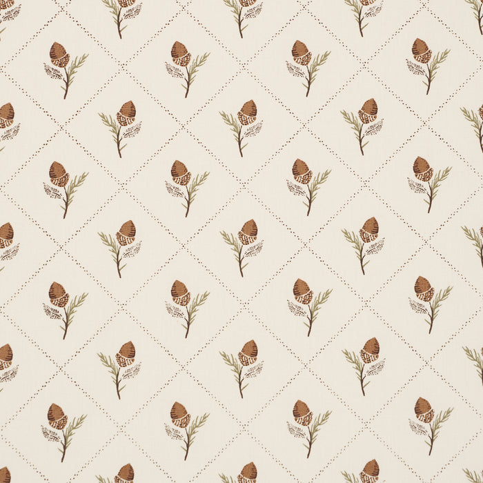 Schumacher Holden Hand Print Cream Fabric Schumacher 182670