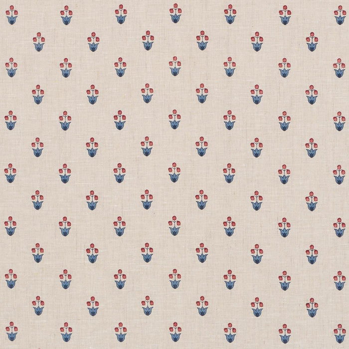 Schumacher Moira Hand Print Cerise & Ink Fabric 182720