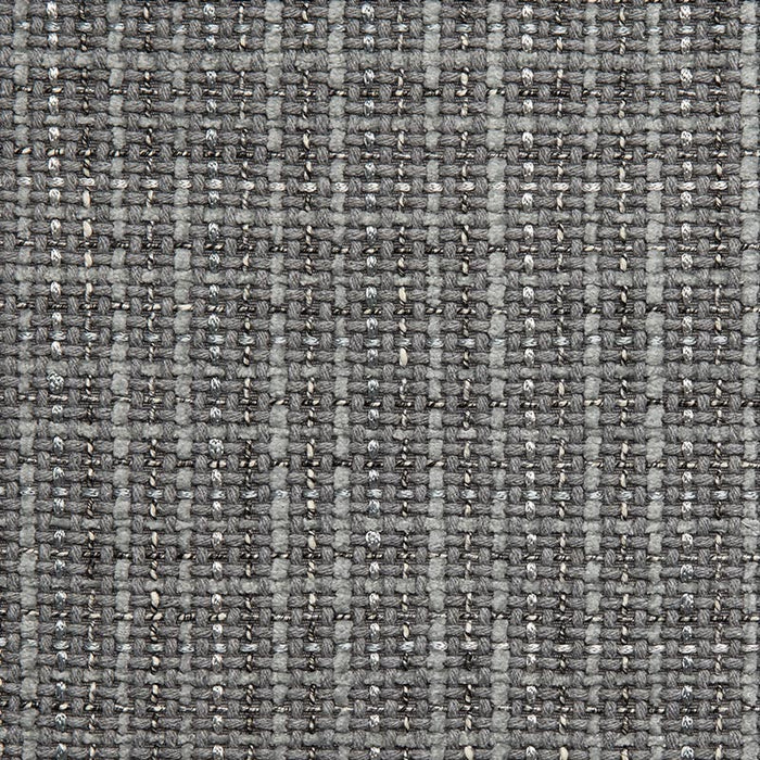 Holly Hunt Great Plains Luxe Grid Graphite Fabric Sample 1976/04
