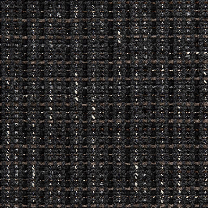 Holly Hunt Great Plains Luxe Grid Midnight Oil Fabric Sample 1976/05