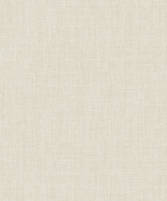 Seabrook Designs Elegant Burlap Tan And Silver Wallpaper Sample 2011415