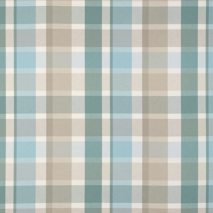 Lee Jofa Fisher Plaid Sky/Stone Fabric 2023107.1511.0
