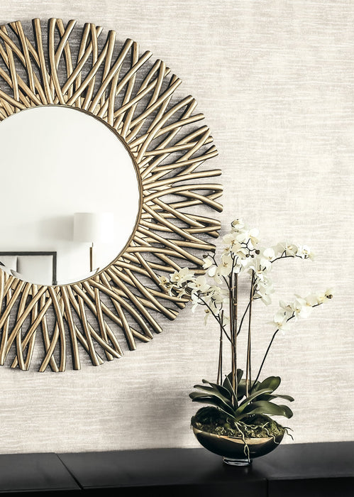 Seabrook Designs Bark Texture Metallic Pearl & Ivory Wallpaper Sample 2231800