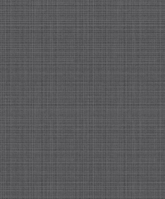 Seabrook Designs Crosshatch Linen Metallic Coal Wallpaper Sample 2231908