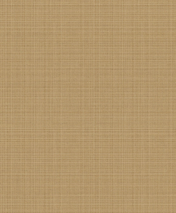 Seabrook Designs Crosshatch Linen Metallic Antique Brass Wallpaper Sample 2231915