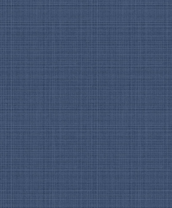 Seabrook Designs Crosshatch Linen Metallic Storm Blue Wallpaper Sample 2231922