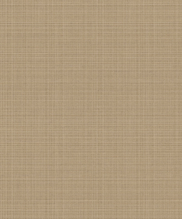 Seabrook Designs Crosshatch Linen Metallic Taupe Wallpaper Sample 2231928