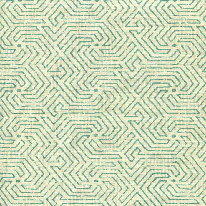 China Seas Maze Turquoise Fabric 2510L-01
