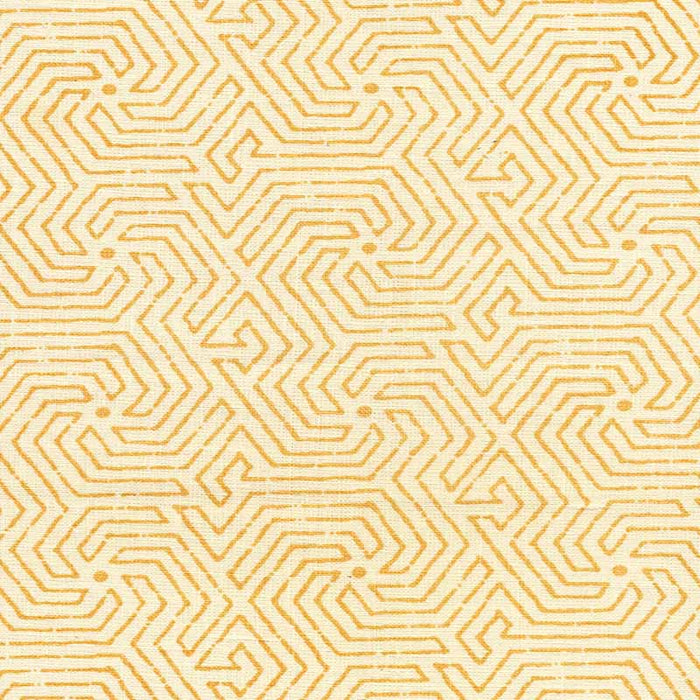 China Seas Maze Inca Gold Fabric Sample 2510L-06