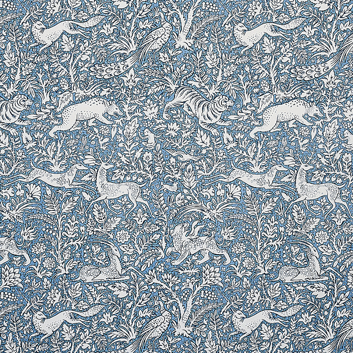 Schumacher Khan's Park Chambray Fabric 2603275