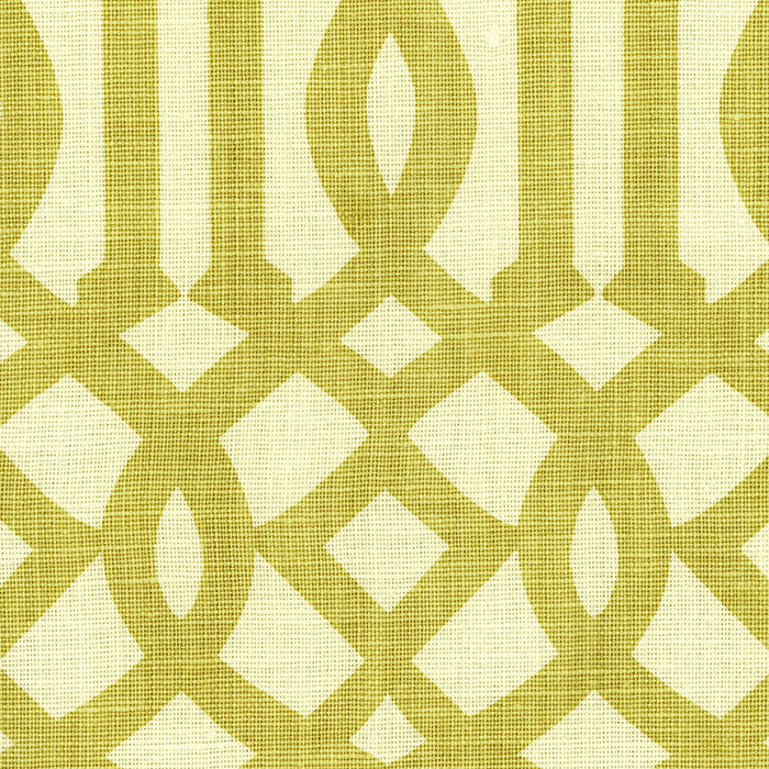 Schumacher Imperial Trellis Citrine/Ivory Fabric 2643762