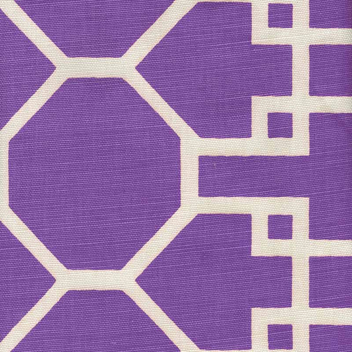 Quadrille Brighton Reverse Purple Fabric Sample 300427F