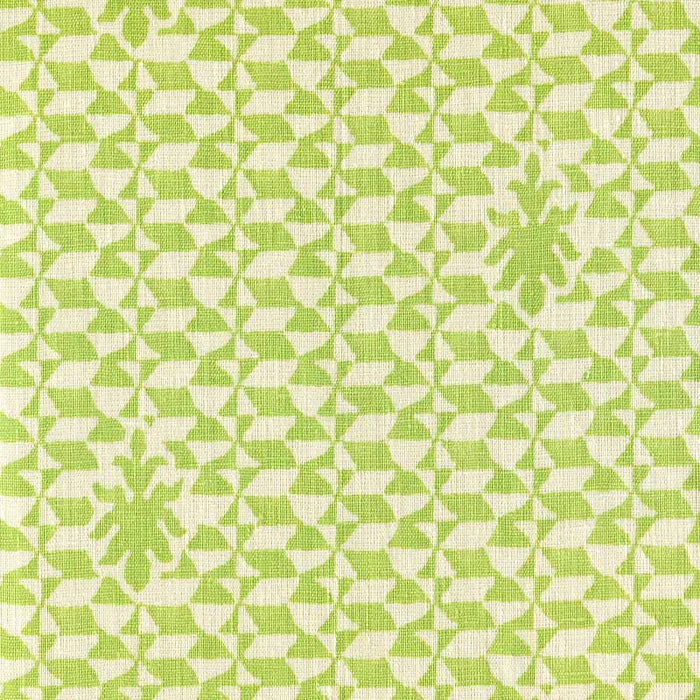 Quadrille Carlo Ii Green Fabric Sample 302238F