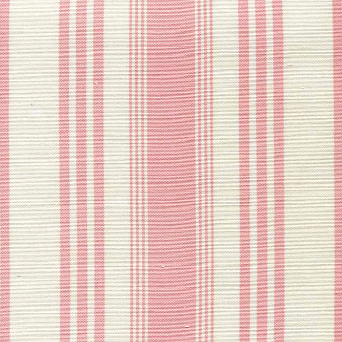 Quadrille Lane Stripe Custom New Pink Fabric Sample 302748F