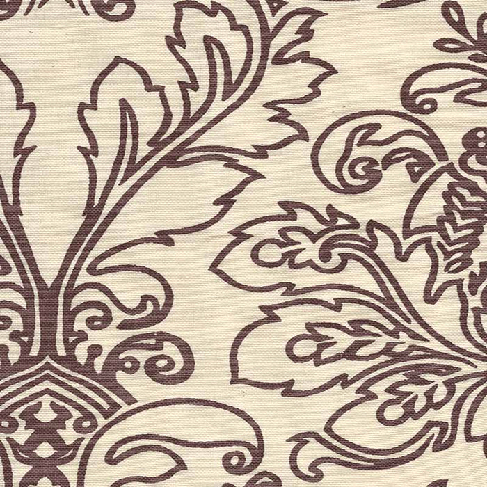 Quadrille Monty Outline New Brown Fabric Sample 302756F