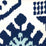 Quadrille Kazak New Navy Denim Blue Wallpaper Sample 302830W-05AWP