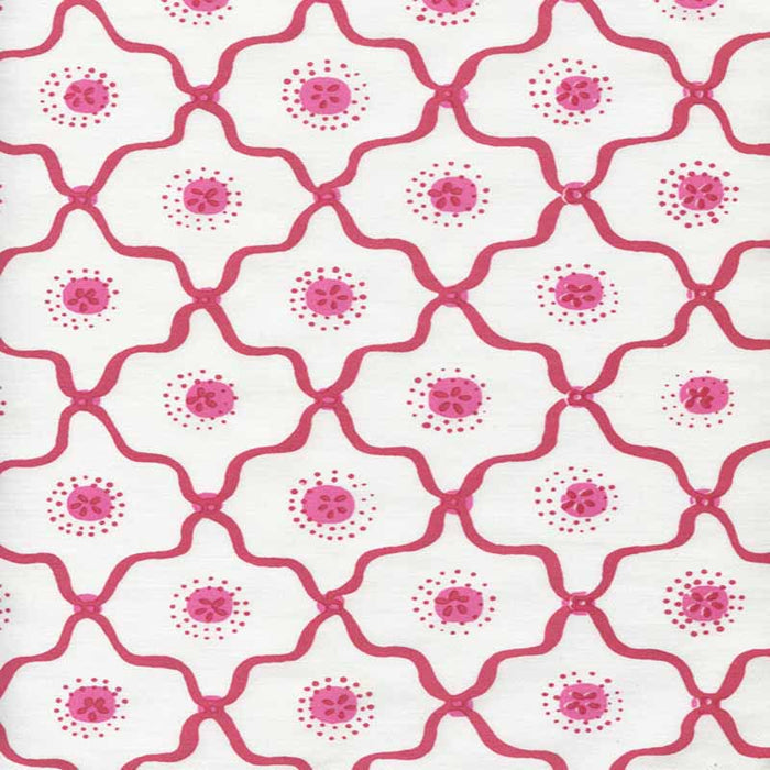 Quadrille Longfellow Strawberry Fabric Sample 306320C-03CTT
