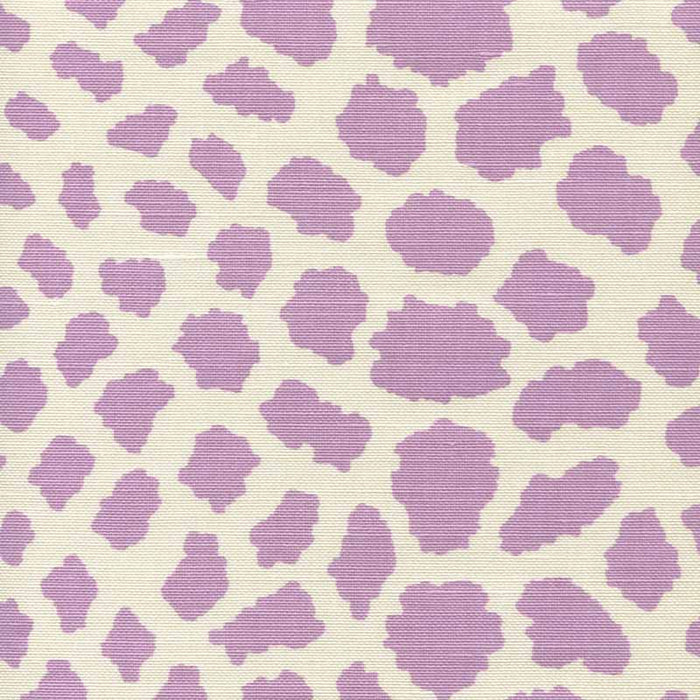 Quadrille Cheetah Lavender Fabric Sample 306360F-05