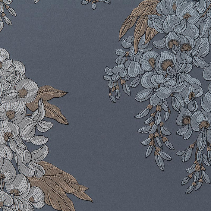 Holly Hunt Great Plains Orchidea Steel Blue Fabric 3246/01
