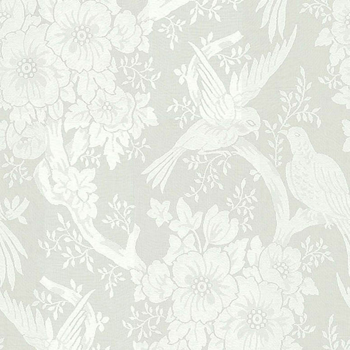 Schumacher Jacquard Sheer II Ivory Fabric 32545