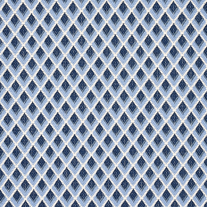 Schumacher Hammerick Diamond Blue Fabric 3434005