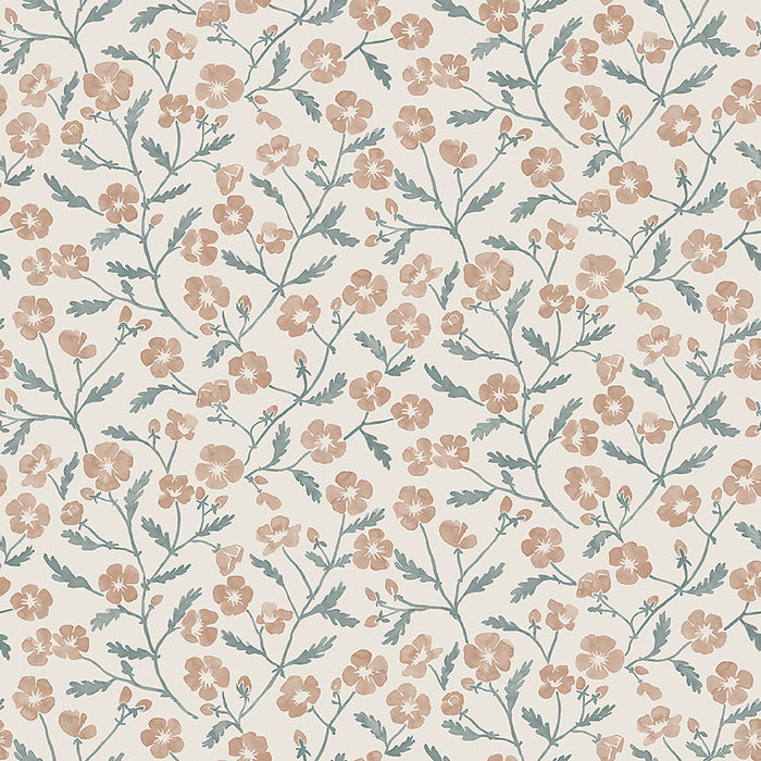 Schumacher Mira Blush Wallpaper 3968