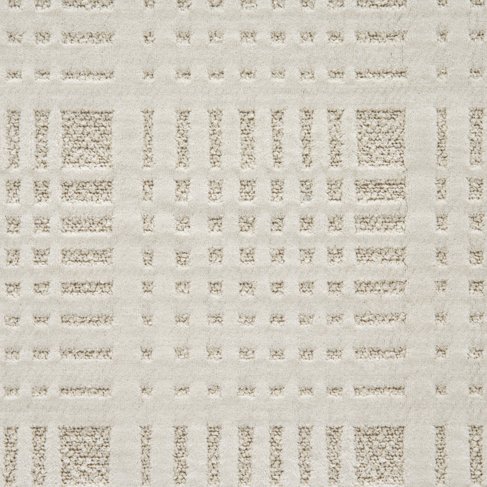 Holly Hunt Great Outdoors Soft Plaid White Cap Fabric Sample 416/01