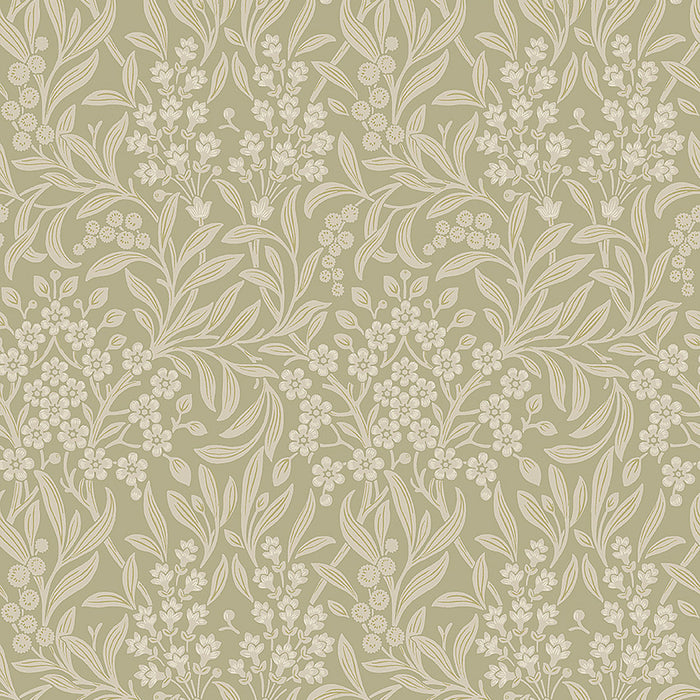 Schumacher Kryddhyllan Sage Wallpaper 4184
