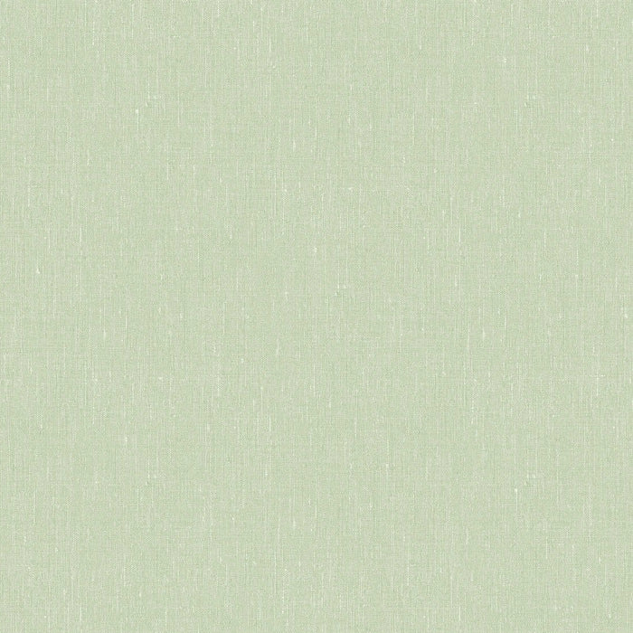 Schumacher Linen Leaf Green Wallpaper 4423