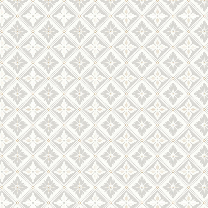 Schumacher Loka Grey And Gold Wallpaper 4528