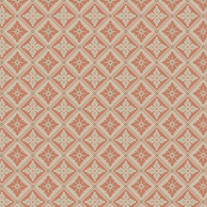 Schumacher Loka Terracotta Wallpaper 4530