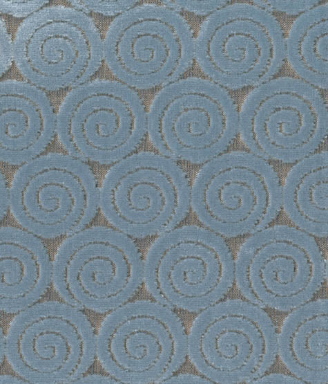 Brentano Swirls Bluebird Fabric Sample 4600-02