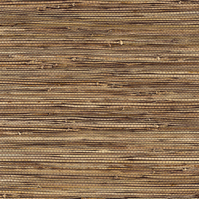 Schumacher Bamba Rushcloth Ash Wallpaper Sample 5002842