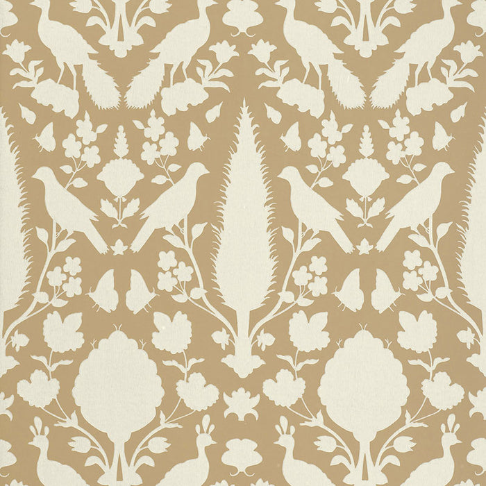 Schumacher Chenonceau Fawn Wallpaper Sample 5004121