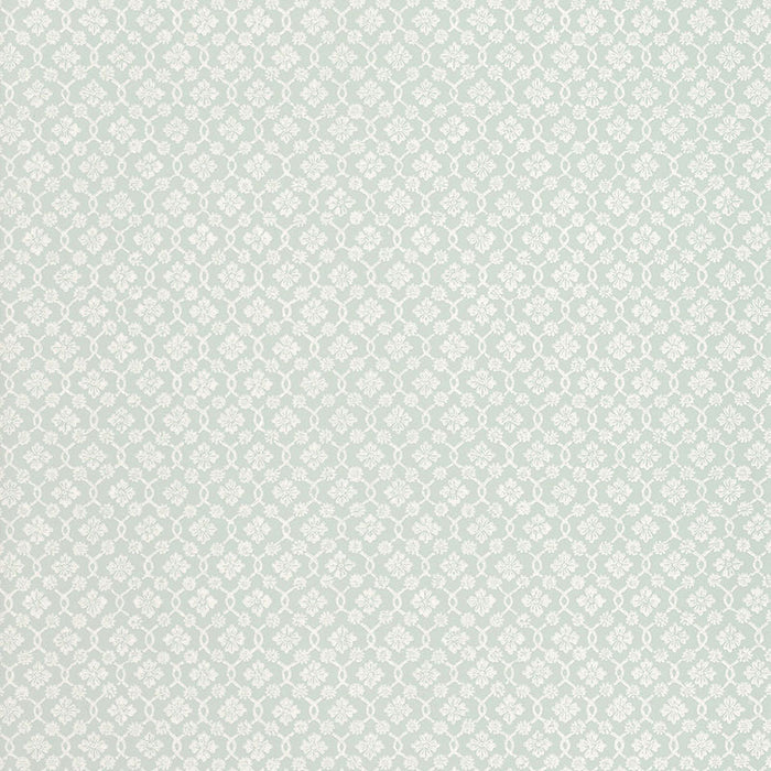Schumacher Harbury Trellis Aqua Wallpaper 5004142
