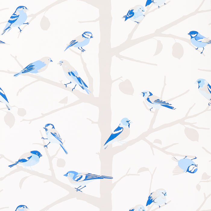 Schumacher A-Twitter Blues Wallpaper 5005034